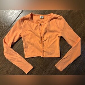 Sunday Best Orange Cardigan Sweater